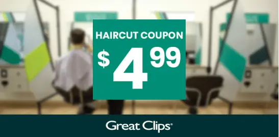 Great Clips $4.99 Coupon