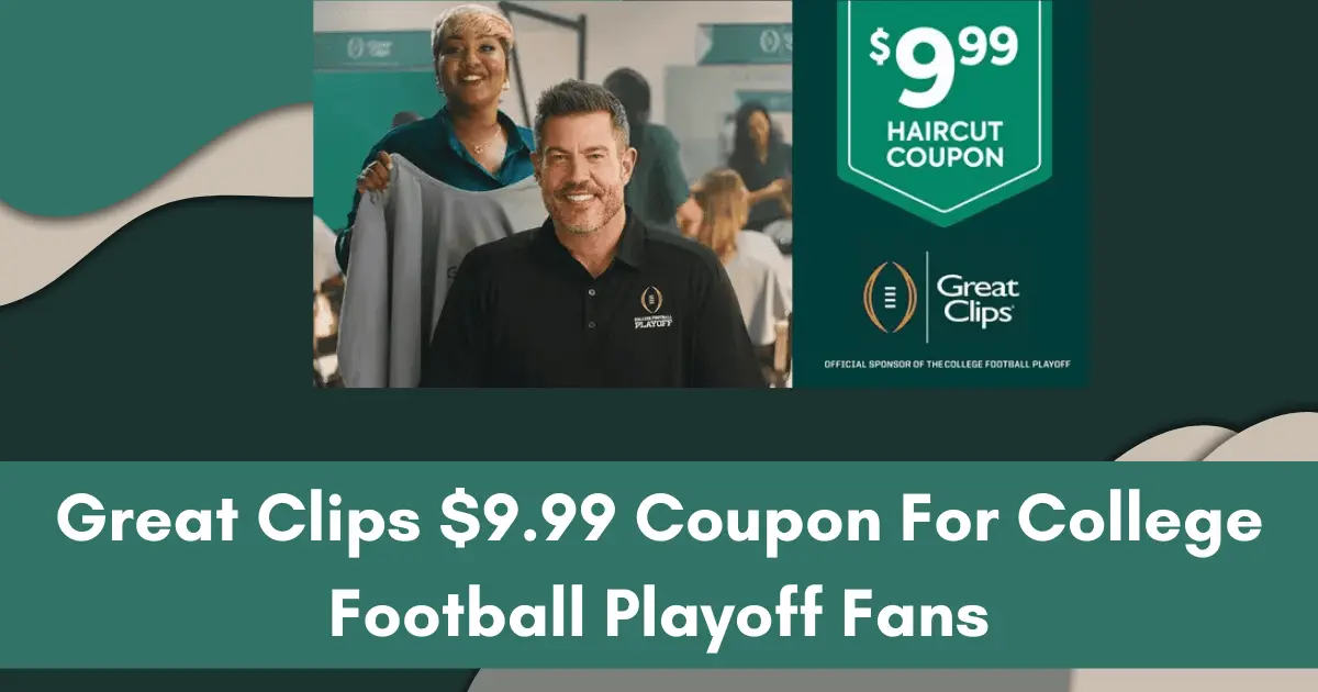 Great Clips 9.99 Coupon For College Football Playoff Fans